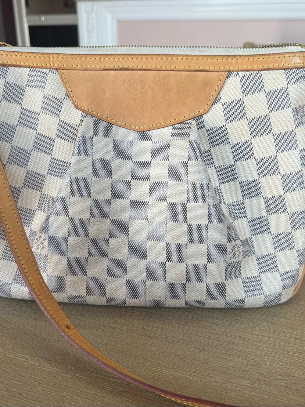 Authentic Louis Vuitton Siracusa PM Damier Azur Shoulder Bag - Picture 13 of 14